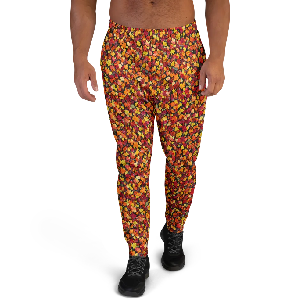 Maple Inferno on Men's Joggers — Front