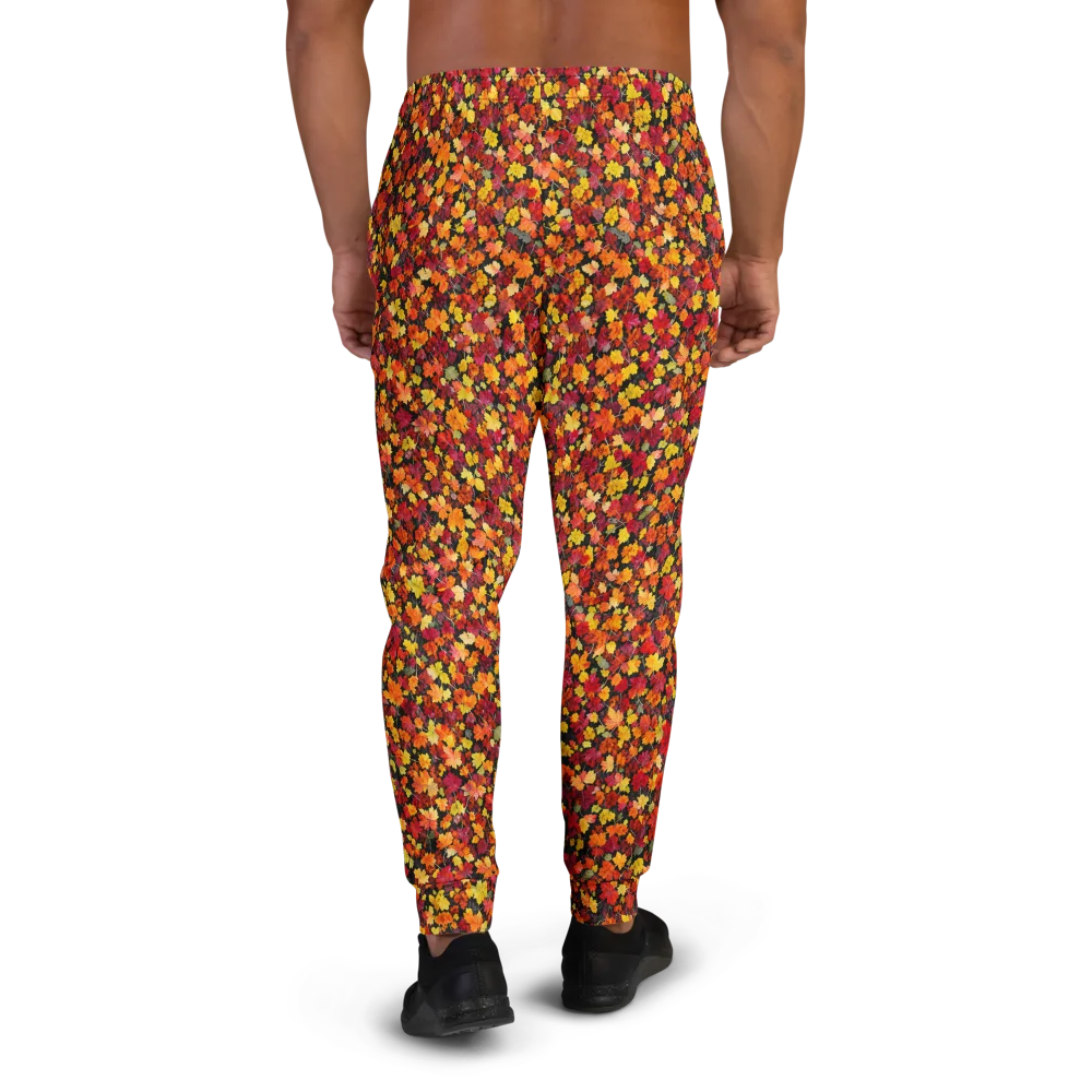 Maple Inferno on Men's Joggers — Back