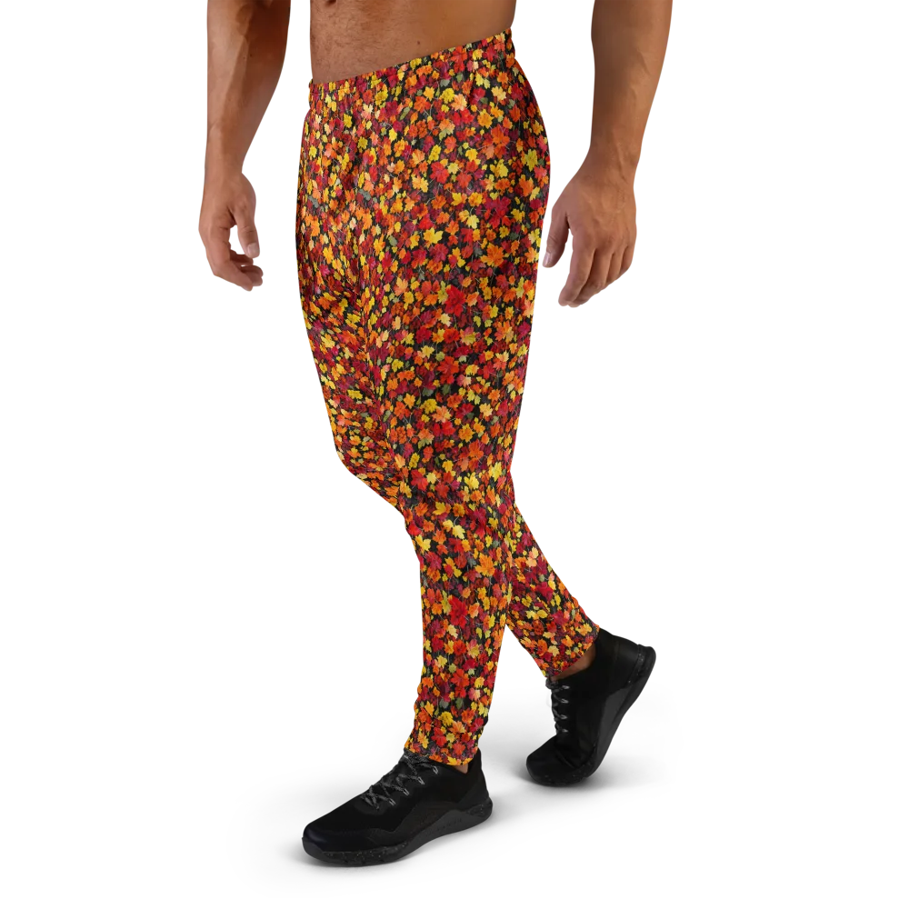 Maple Inferno on Men's Joggers — Left