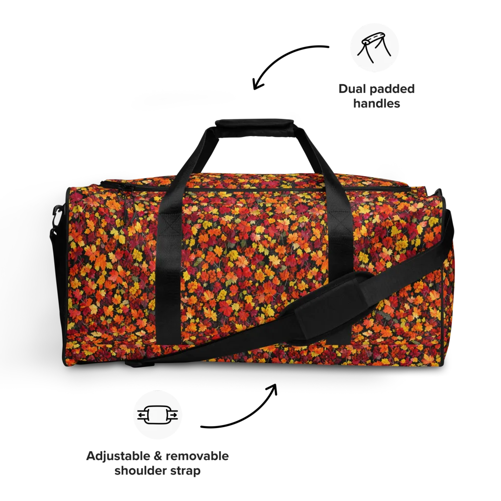 Maple Inferno on Duffle Bag — Front