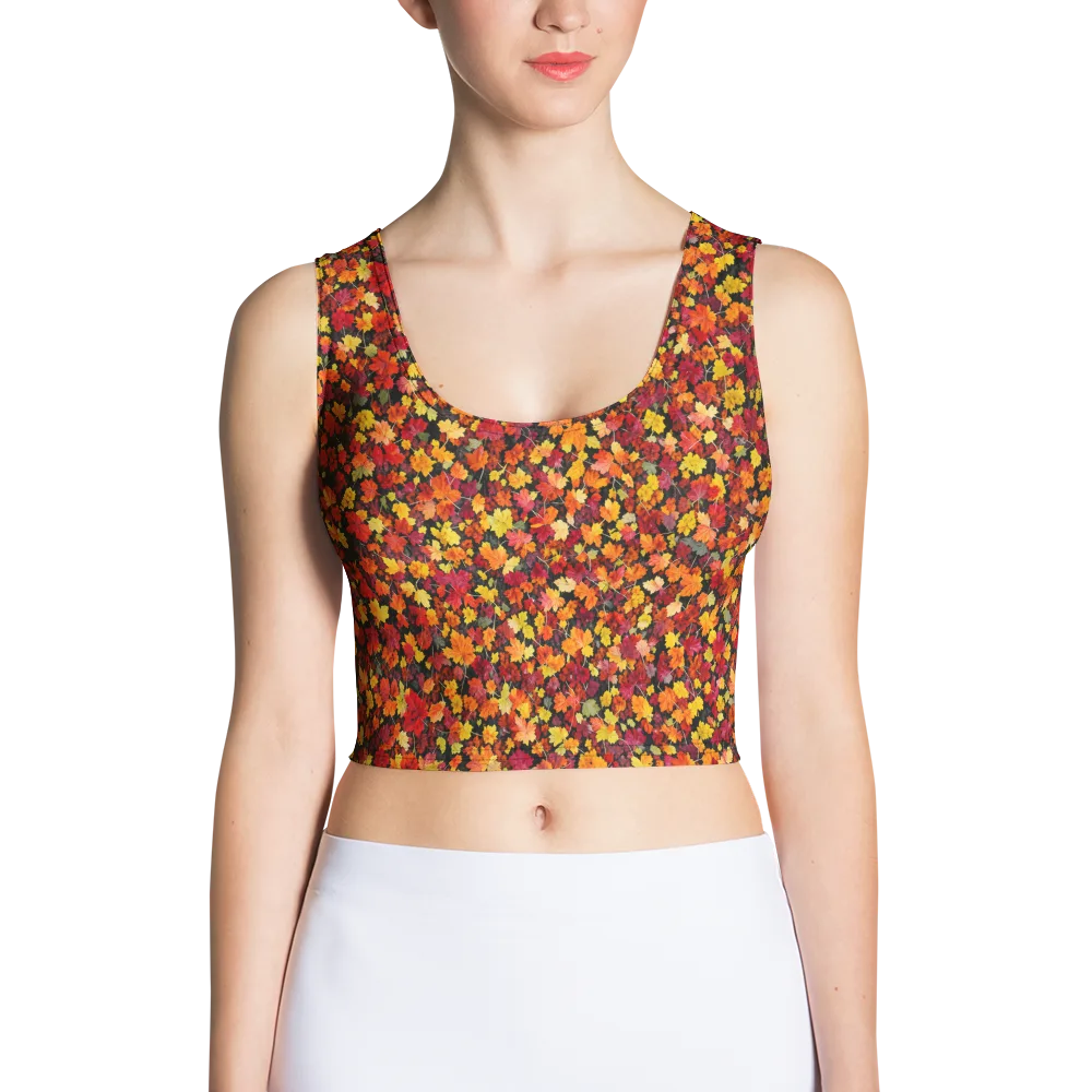 Maple Inferno on Crop Top — Front