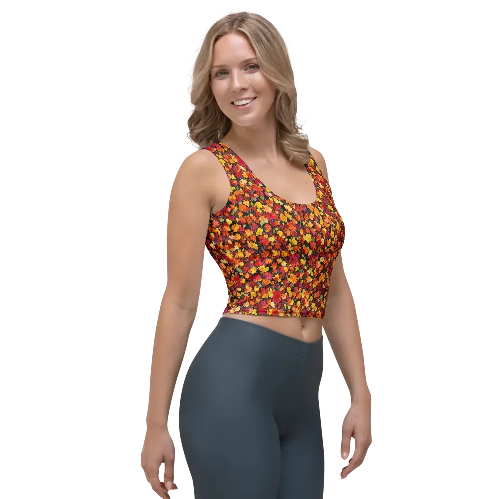 Maple Inferno on Crop Top — Right Front