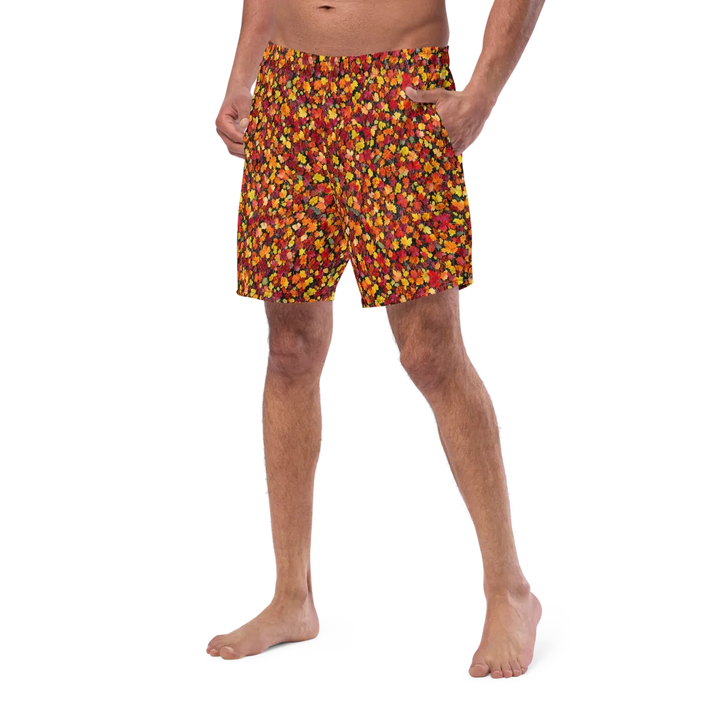 Maple Inferno on Swim Trunks — Left Front
