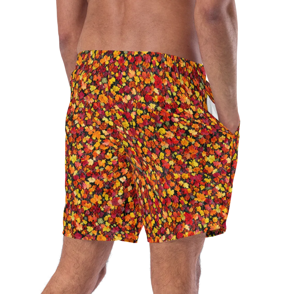 Maple Inferno on Swim Trunks — Right Back