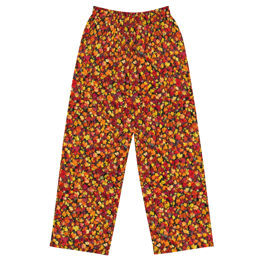 Maple Inferno on Wide-Leg Pants — Front
