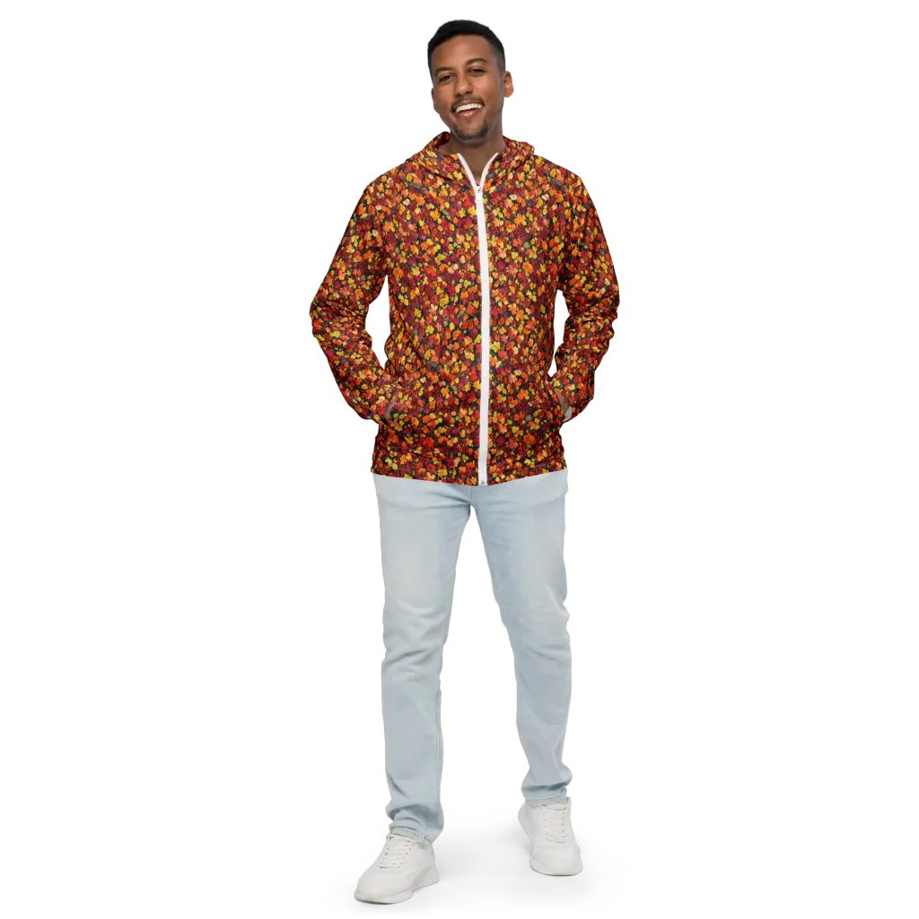 Maple Inferno on Men's Windbreaker — Front