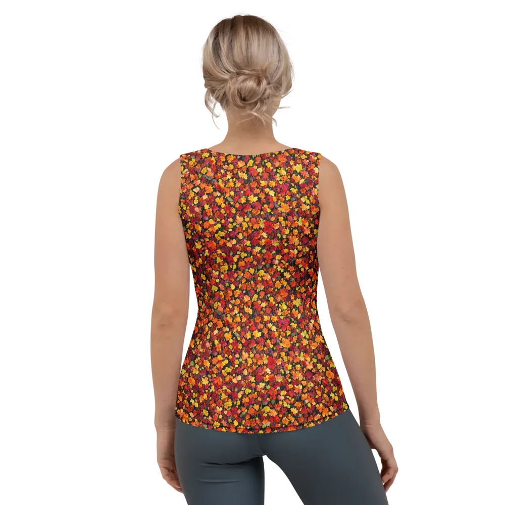 Maple Inferno on Women's Tank Top — Back