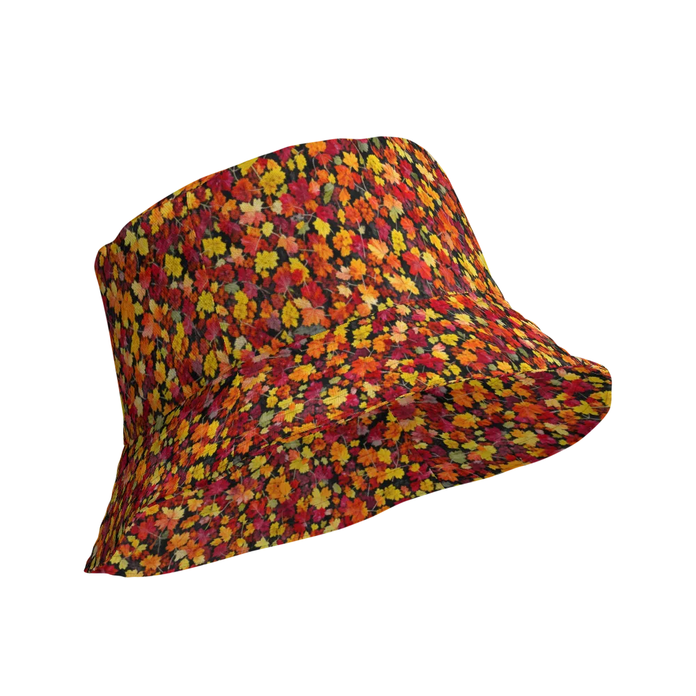 Maple Inferno on Reversible Bucket Hat — Product details Outside