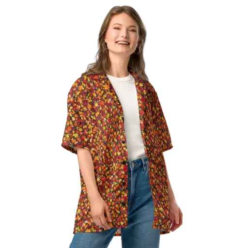 Maple Inferno on a Button Shirt