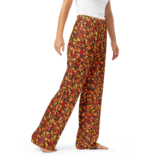 Maple Inferno on a Women's Pajama Pants