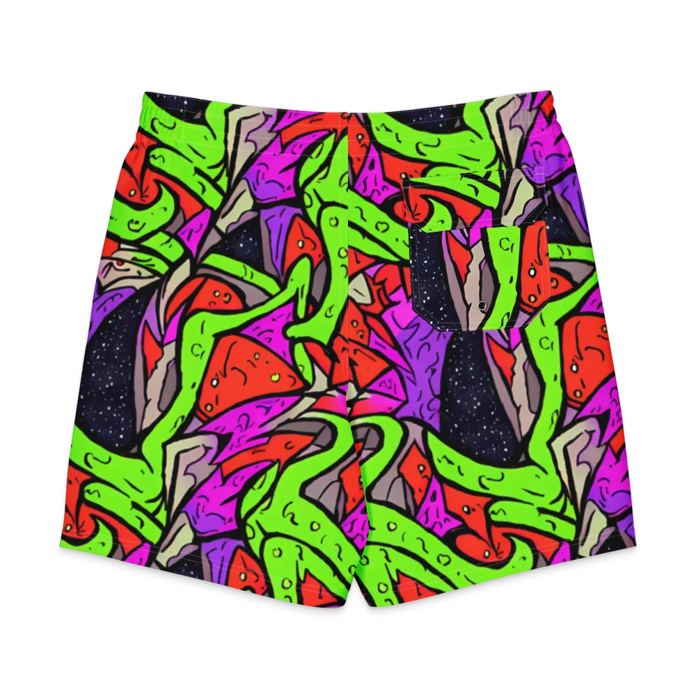 Luminous Depths on Men's Board Shorts — Back