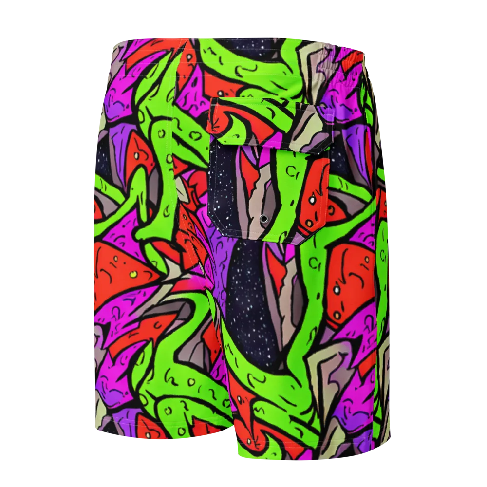 Luminous Depths on Men's Board Shorts — Back