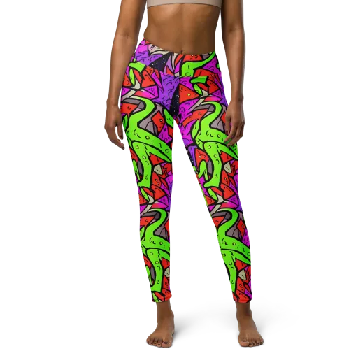 Luminous Depths on a Yoga Leggings