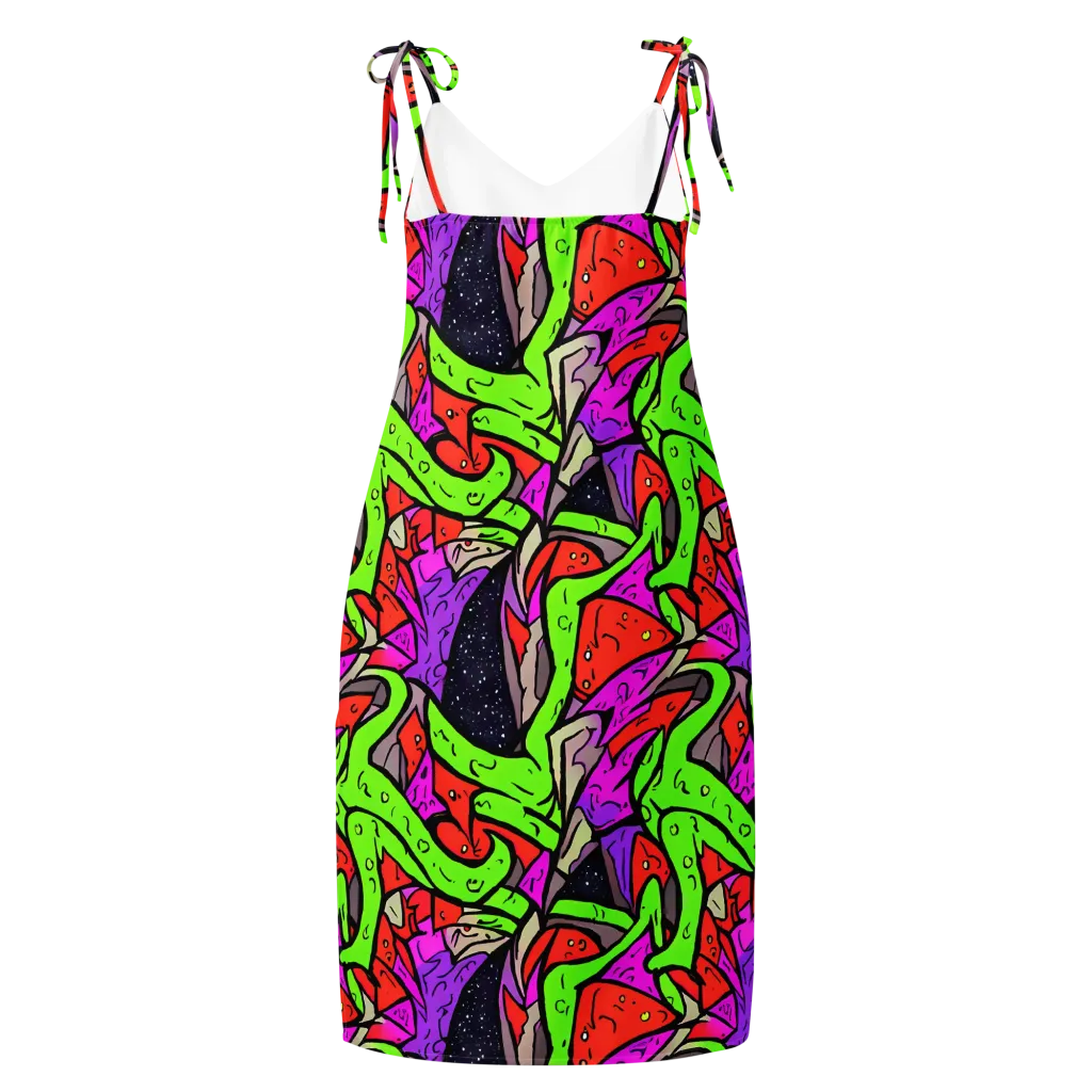 Luminous Depths on Slip Dress — Back