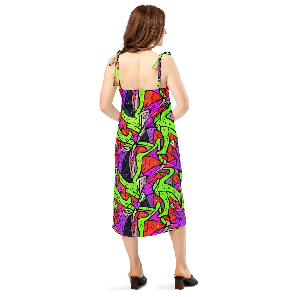 Luminous Depths on Slip Dress — Back
