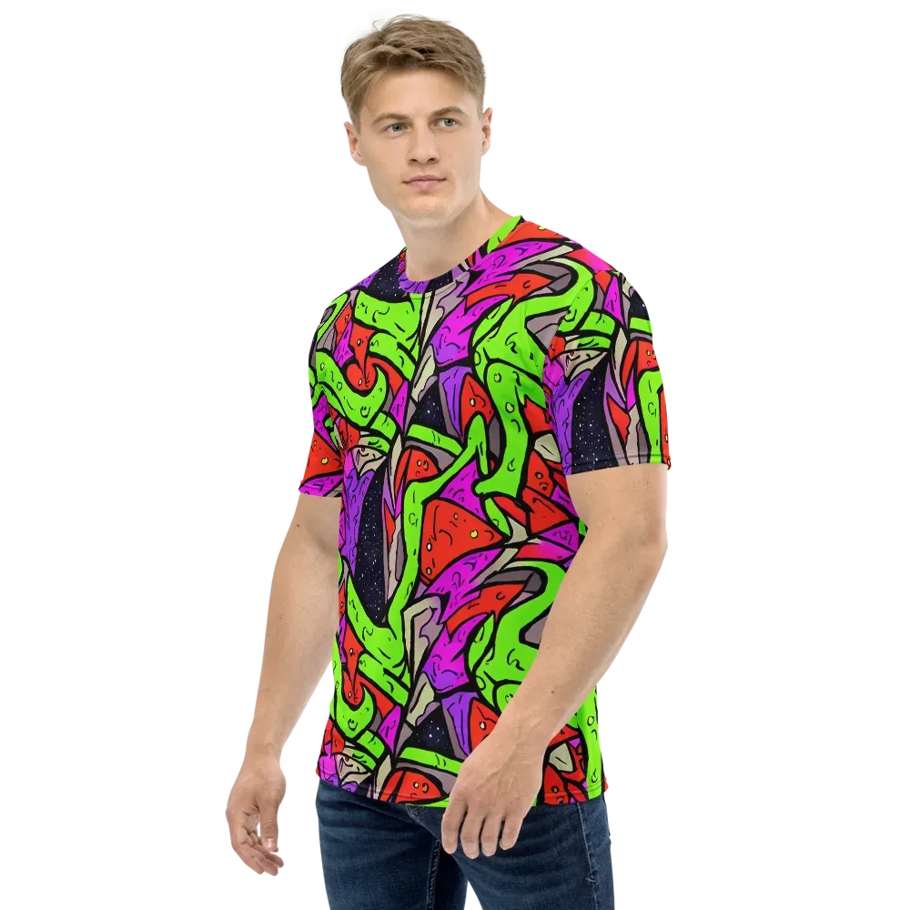 Luminous Depths on Men's Crew Neck T-Shirt — Left