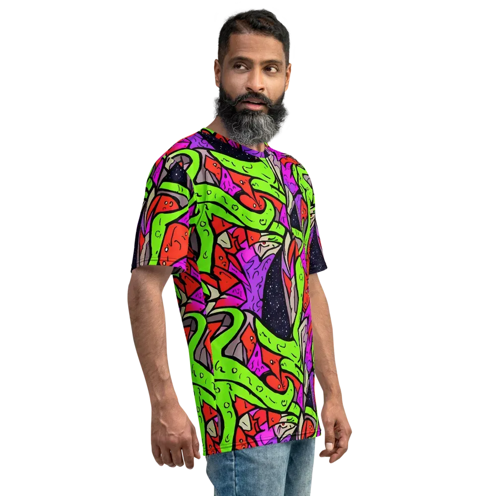 Luminous Depths on Men's Crew Neck T-Shirt — Right