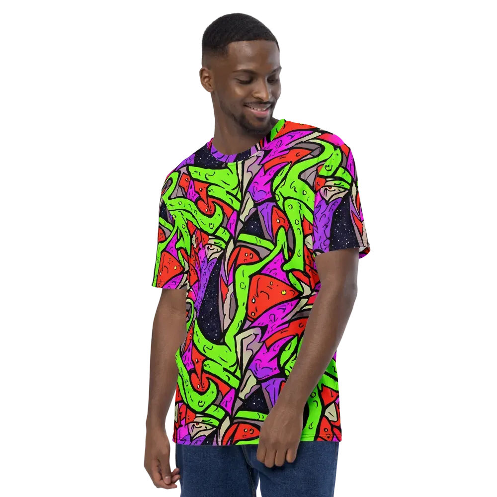 Luminous Depths on Men's Crew Neck T-Shirt — Left