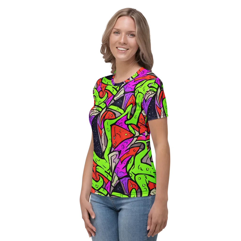 Luminous Depths on Women's Crew Neck T-Shirt — Left