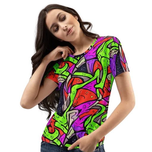 Luminous Depths on a Women's Crew Neck T-Shirt