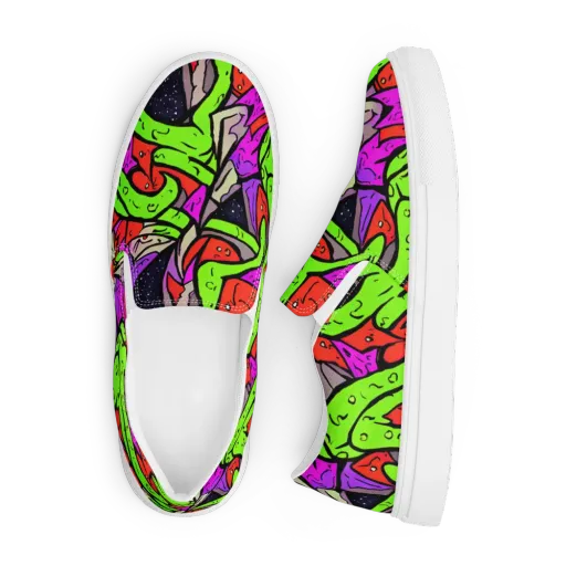 Luminous Depths on a Men's Slip-On Canvas Shoes