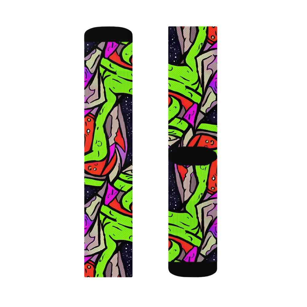 Luminous Depths on Socks — Right Sock