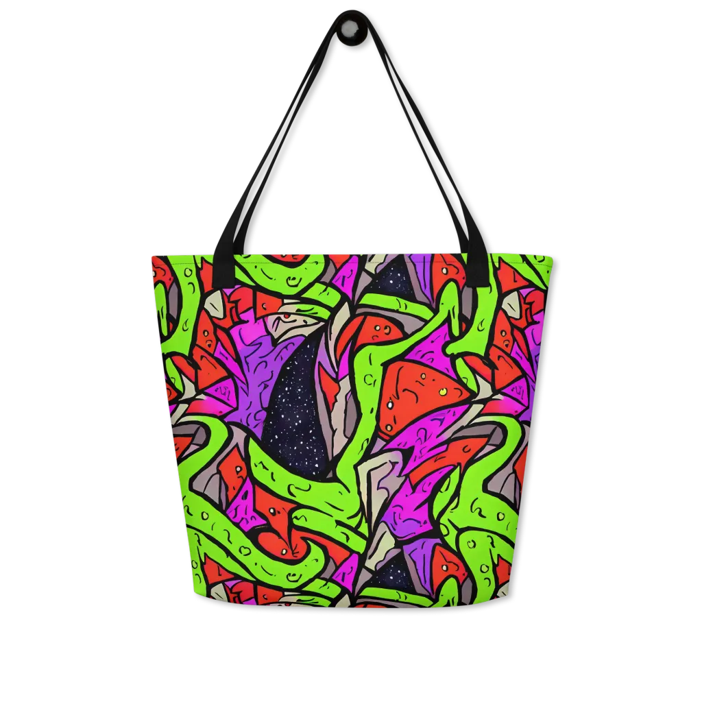 Luminous Depths on Large Tote Bag W/ Pocket — Front