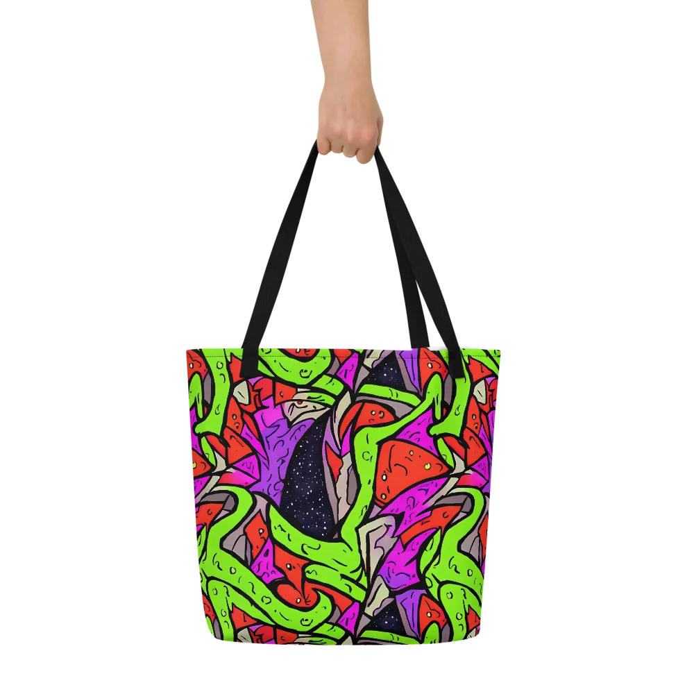 Luminous Depths on Large Tote Bag W/ Pocket — Front