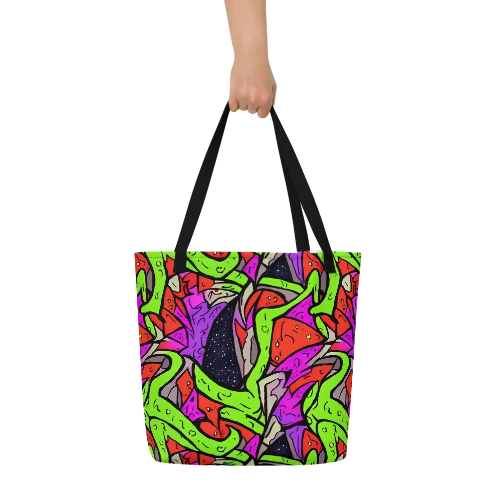 Luminous Depths on Large Tote Bag W/ Pocket — Front