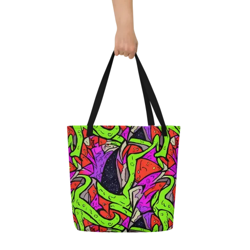 Luminous Depths on a Large Tote Bag W/ Pocket