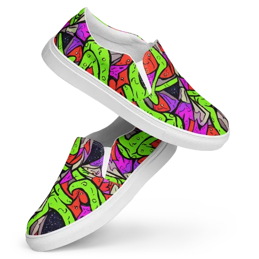 Luminous Depths on a Women's Slip-On Canvas Shoes