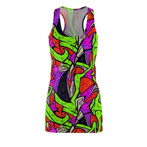 Luminous Depths on a Racerback Dress