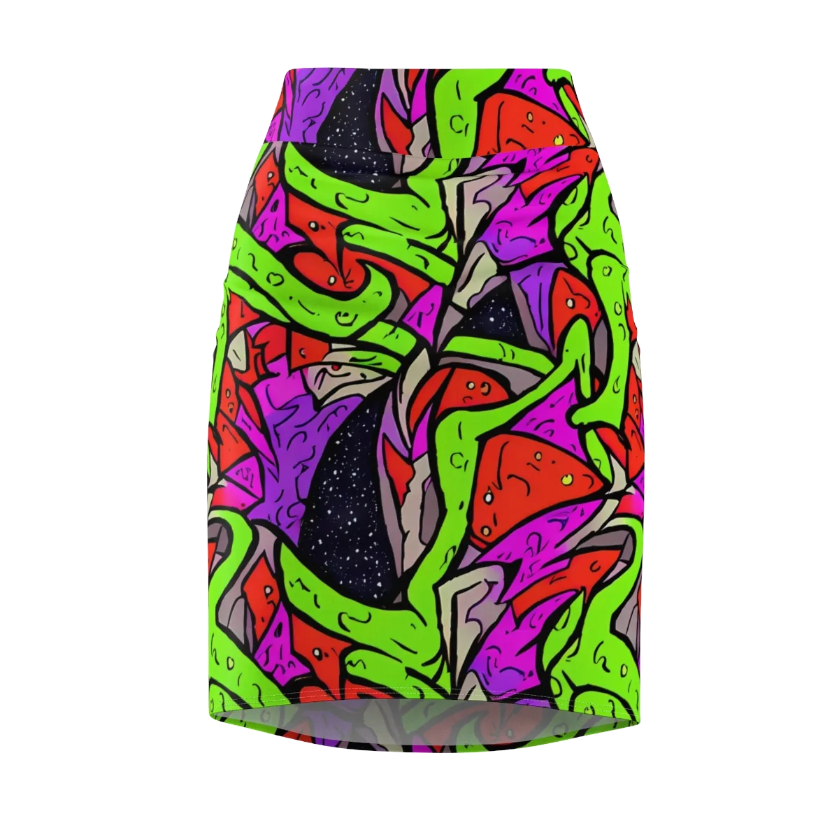 Luminous Depths on Pencil Skirt — Front