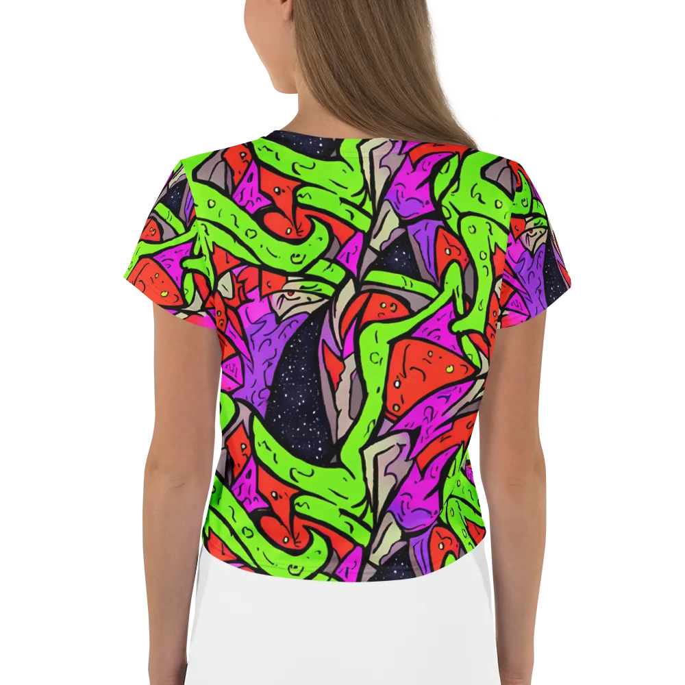 Luminous Depths on Crop Tee — Back