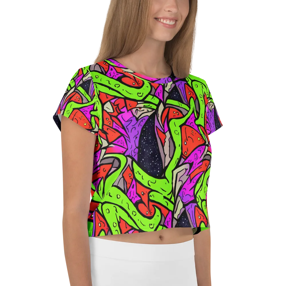 Luminous Depths on Crop Tee — Right