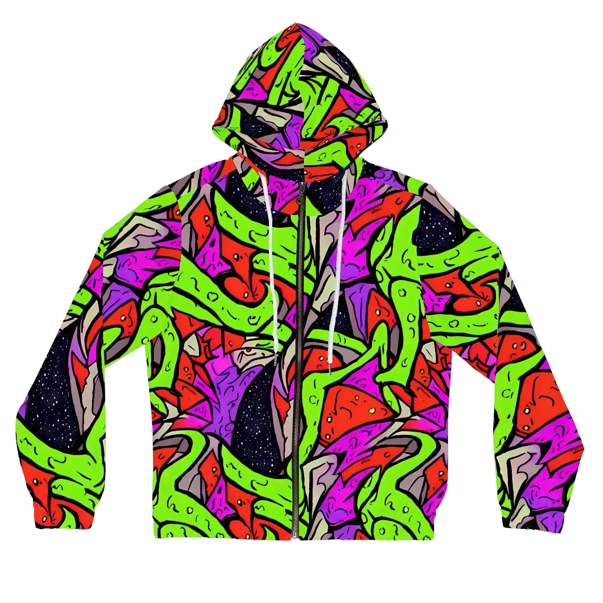 Luminous Depths on Women's Full-Zip Hoodie — Front