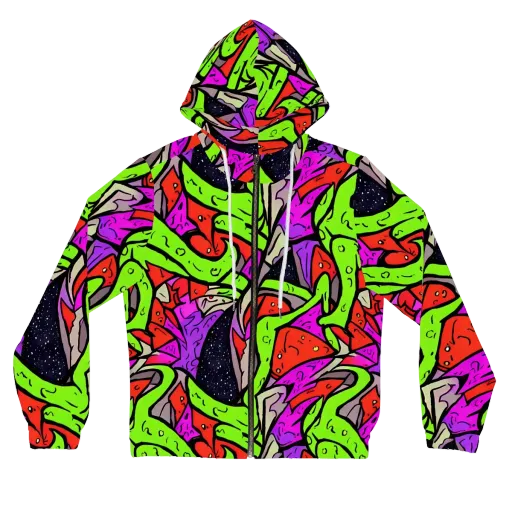 Luminous Depths on a Women's Full-Zip Hoodie