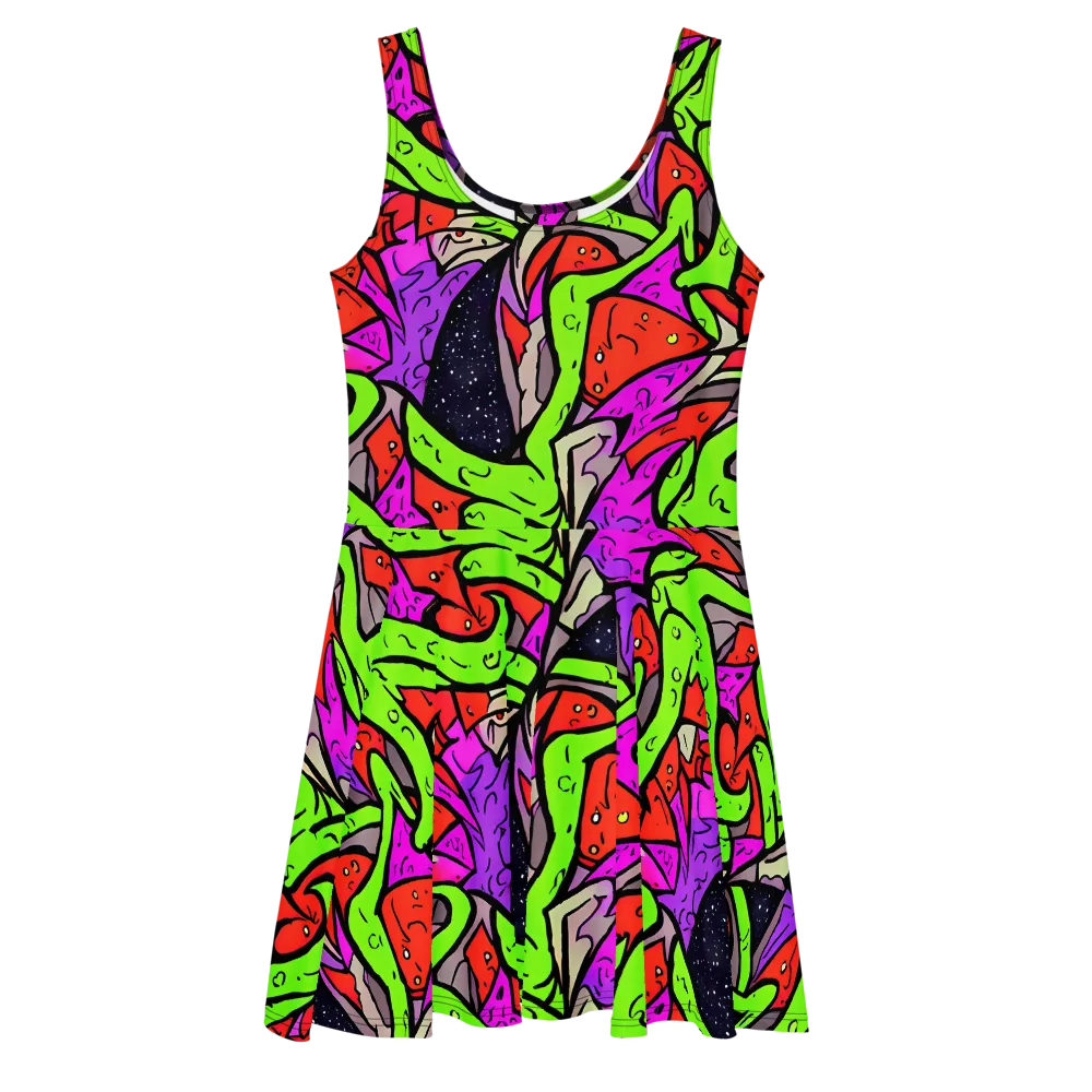 Luminous Depths on Skater Dress — Front