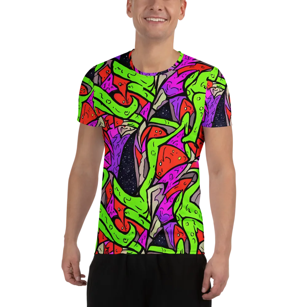 Luminous Depths on Men's Athletic T-Shirt — Front