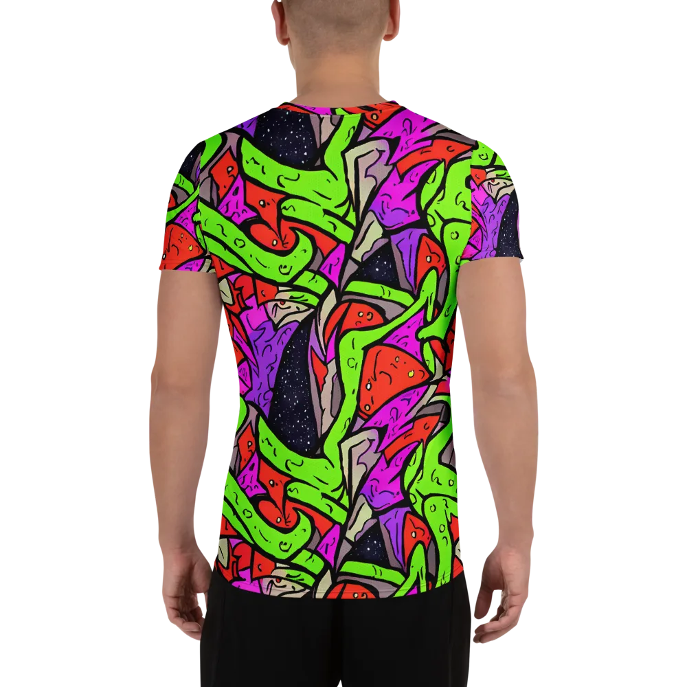 Luminous Depths on Men's Athletic T-Shirt — Back