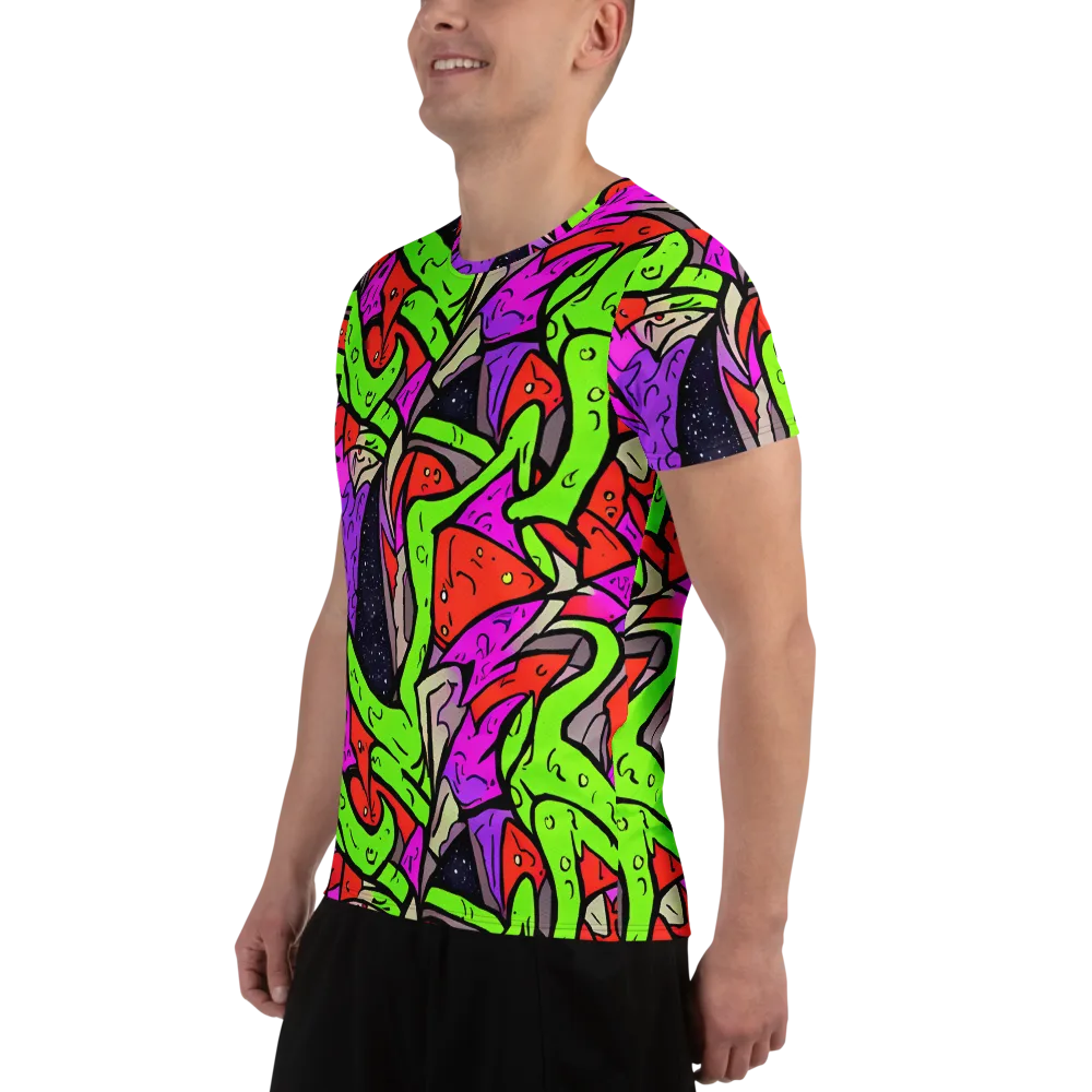 Luminous Depths on Men's Athletic T-Shirt — Left