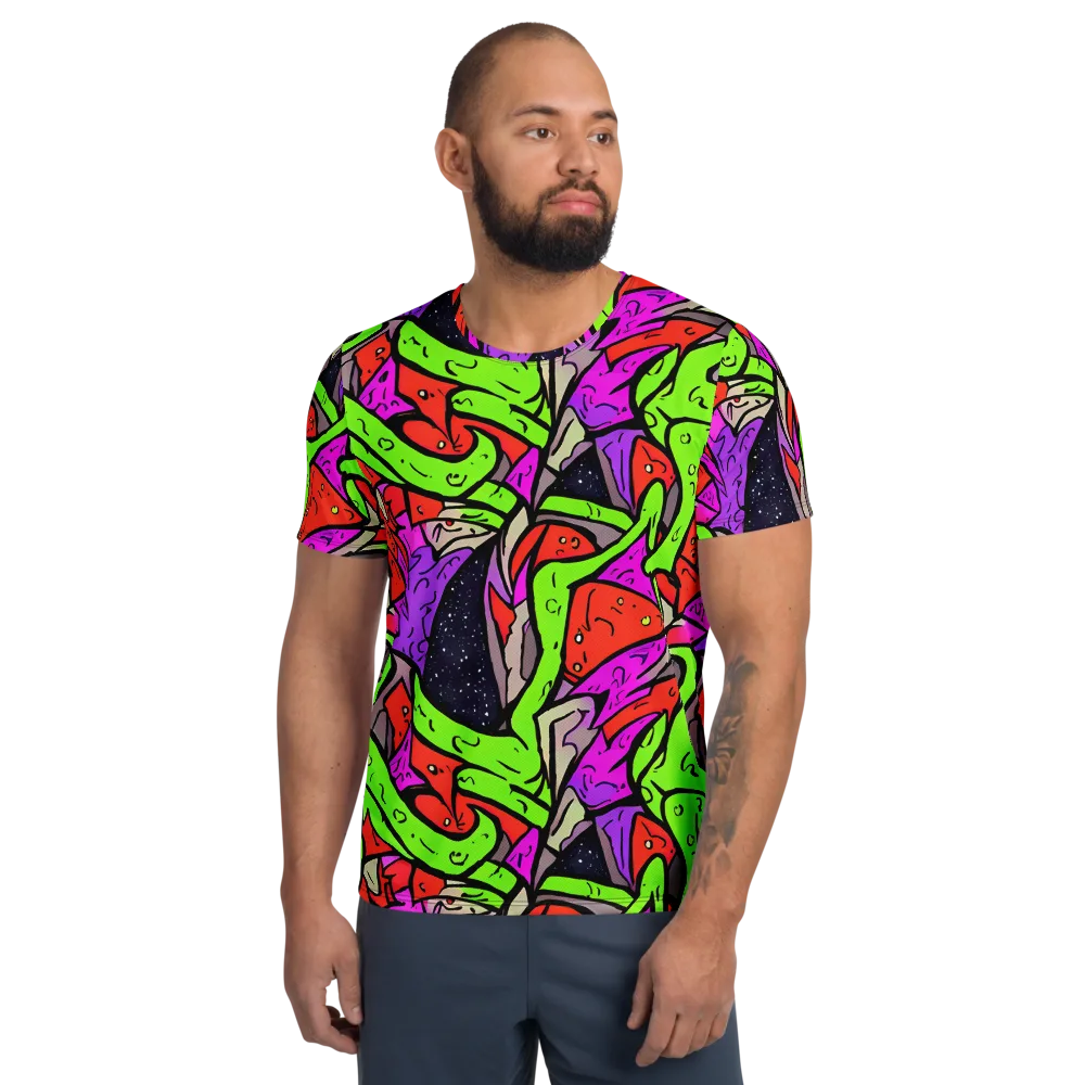 Luminous Depths on Men's Athletic T-Shirt — Front