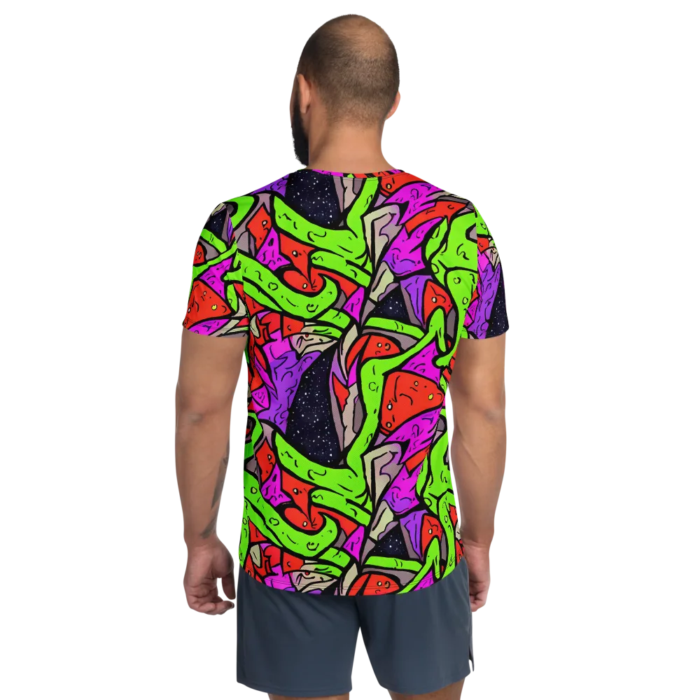 Luminous Depths on Men's Athletic T-Shirt — Back