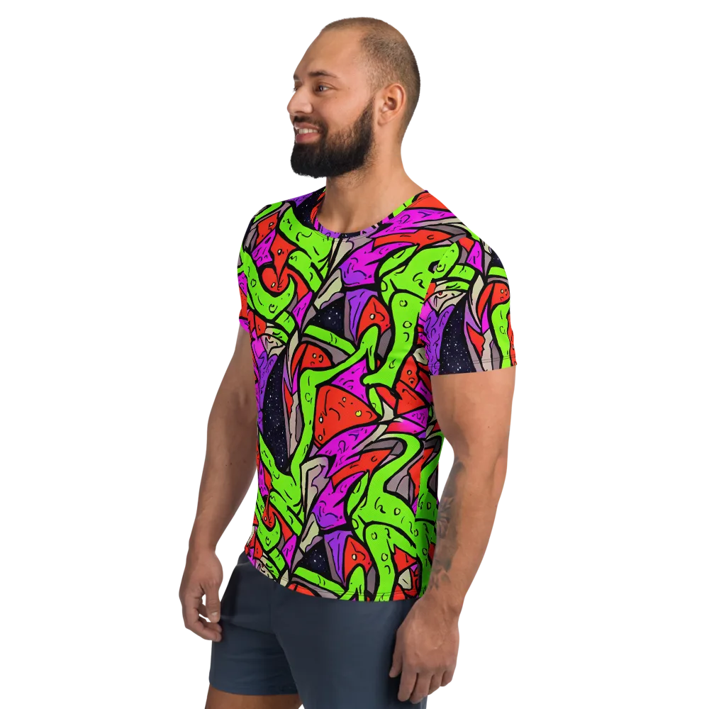 Luminous Depths on Men's Athletic T-Shirt — Left