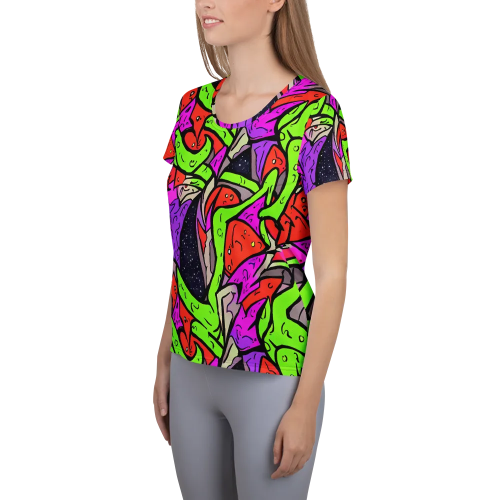 Luminous Depths on Women's Athletic T-Shirt — Left