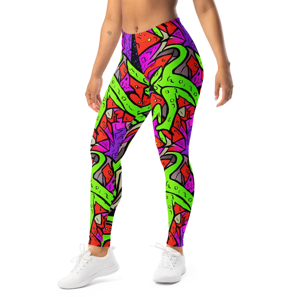 Luminous Depths on Leggings — Left Front
