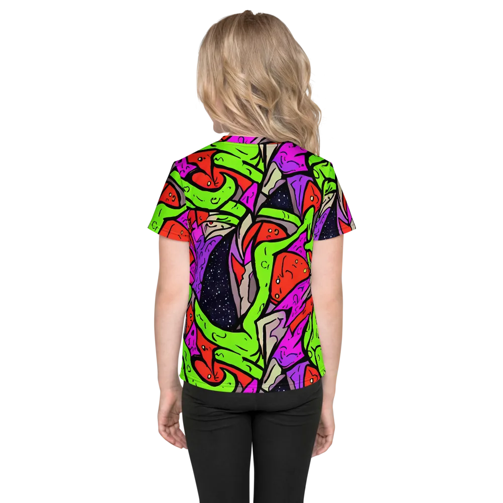 Luminous Depths on Kids Crew Neck T-Shirt — Back