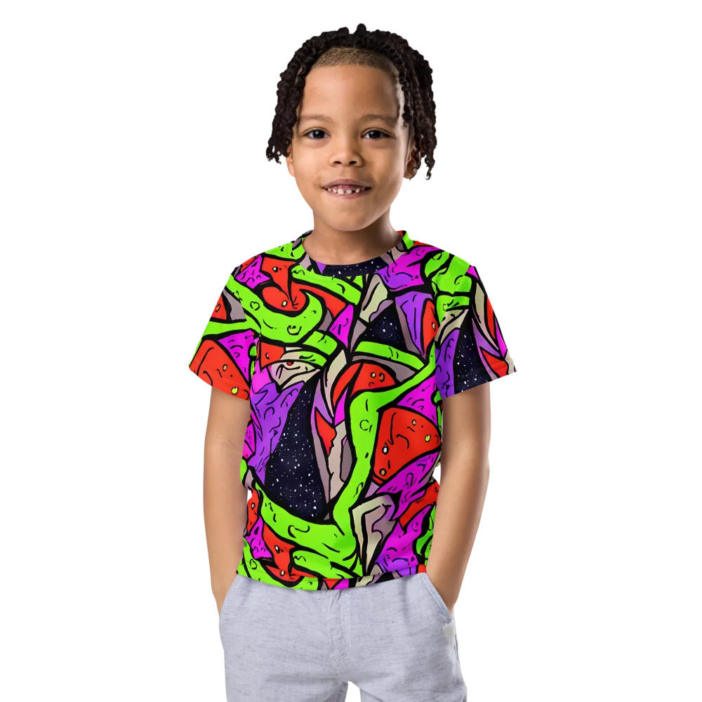 Luminous Depths on Kids Crew Neck T-Shirt — Front