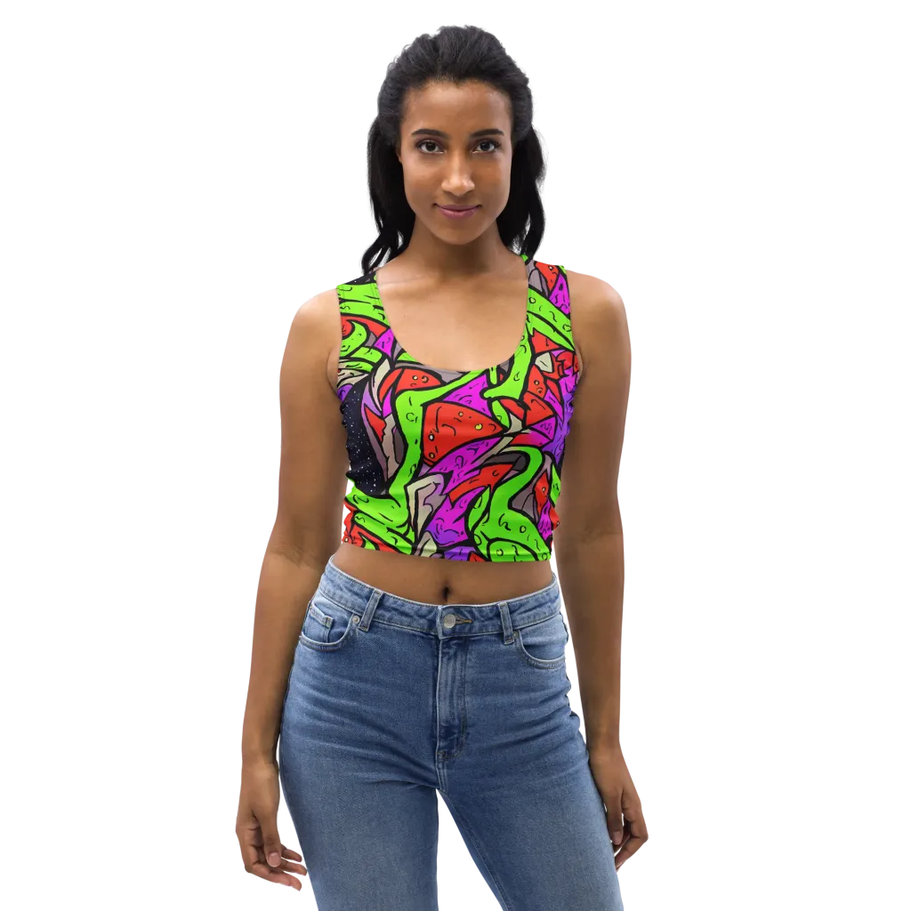 Luminous Depths on Crop Top — Front