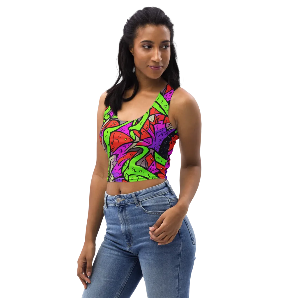 Luminous Depths on Crop Top — Left Front